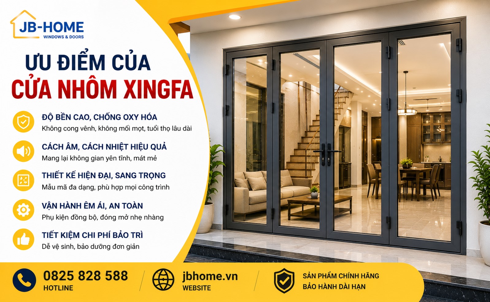 ƯU ĐIỂM CỦA CỬA NHÔM XINGFA – VÌ SAO ĐƯỢC ƯA CHUỘNG NHẤT HIỆN NAY?
