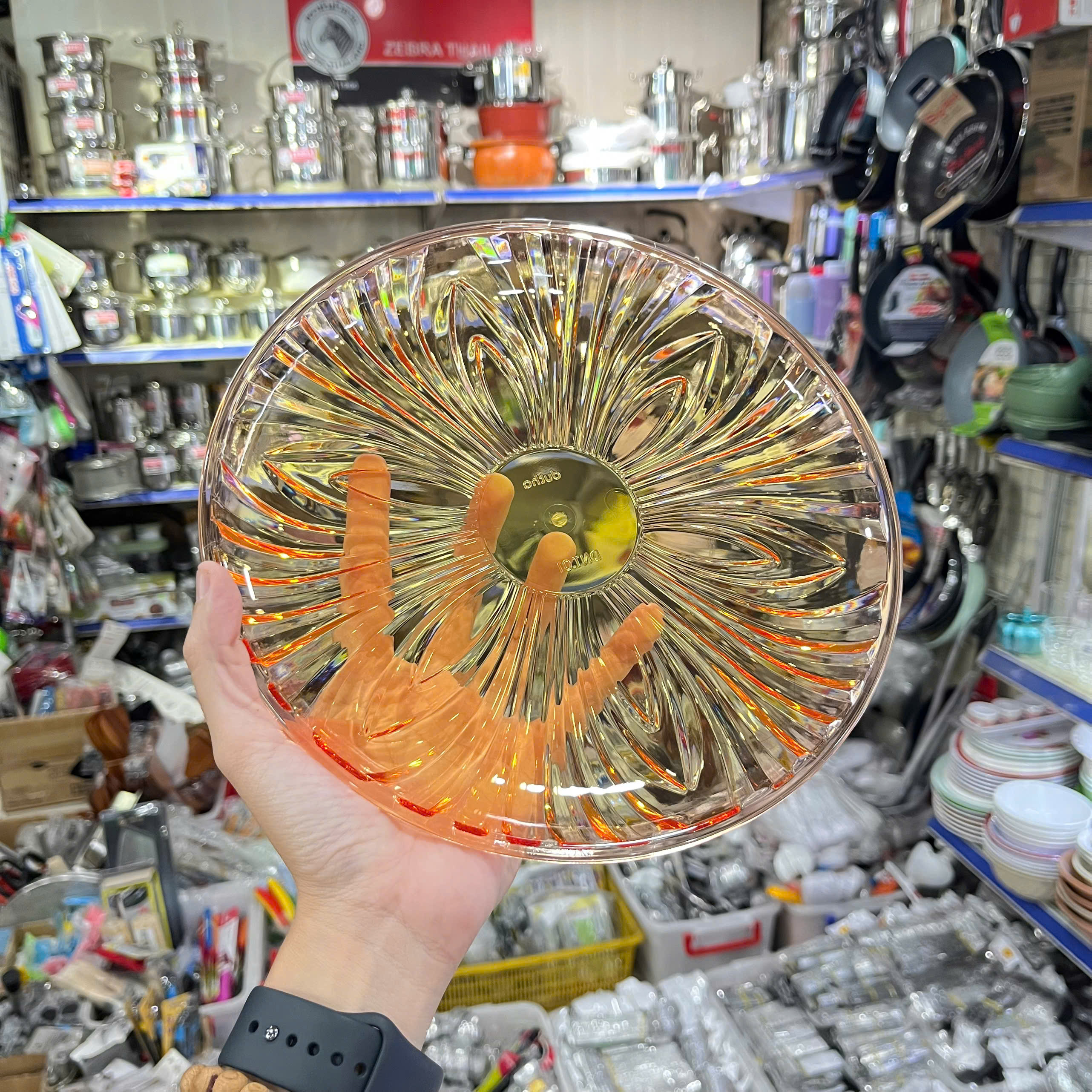 Dĩa Nhựa Pha Lê Nhiều Màu Cao Cấp Đức Thành DNT01 - Hàng Việt Nam Sản Xuất