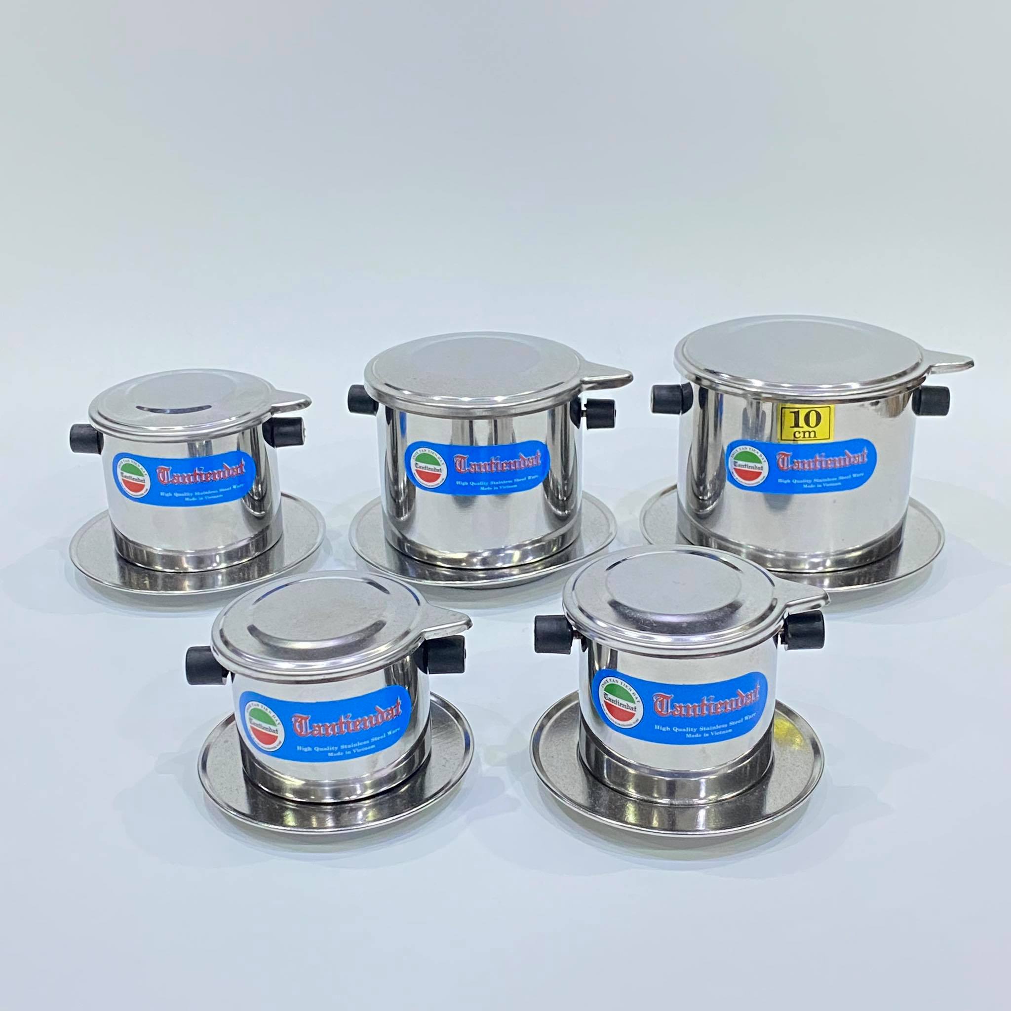 Phin Cà Phê Inox Nhiều Size Tân Tiến Đạt - Hàng Việt Nam Sản Xuất