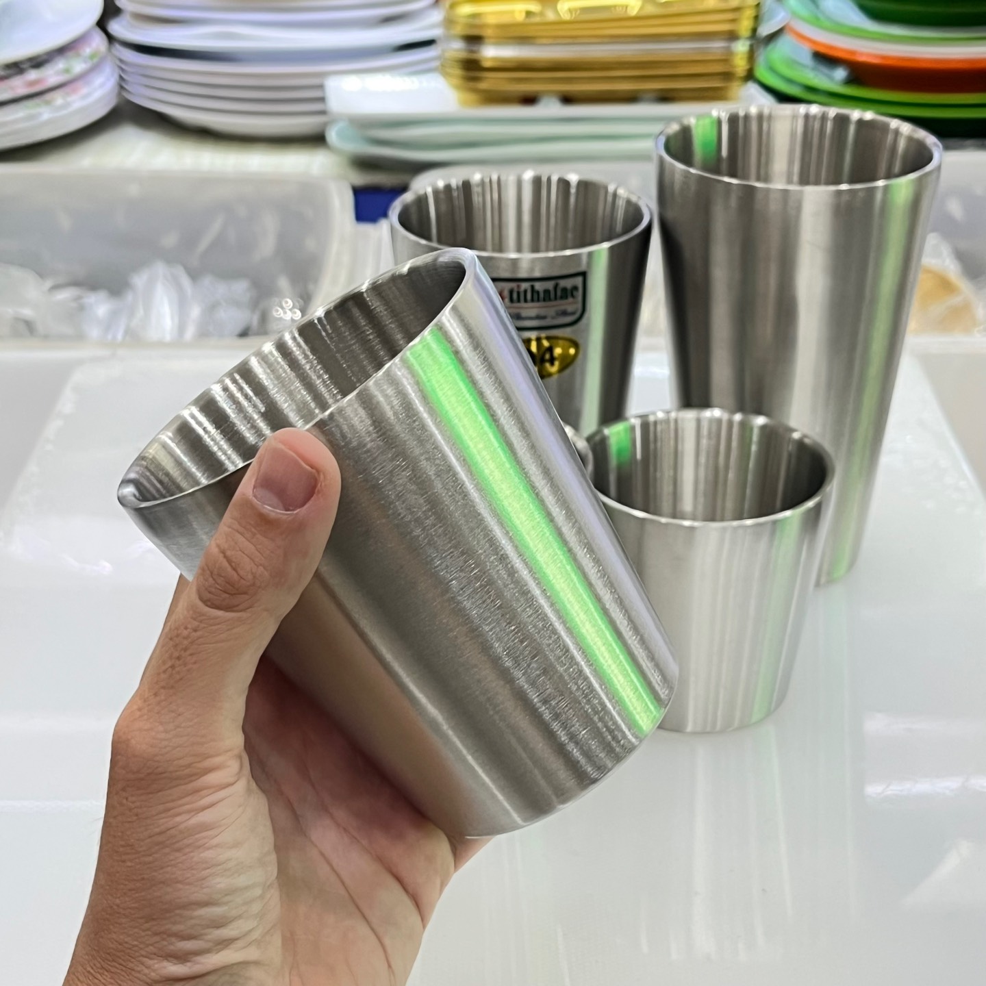 Ly Nước Inox 2 Lớp Cách Nhiệt Tithafac Nhiều Size Cao Cấp - Hàng Việt Nam Sản Xuất