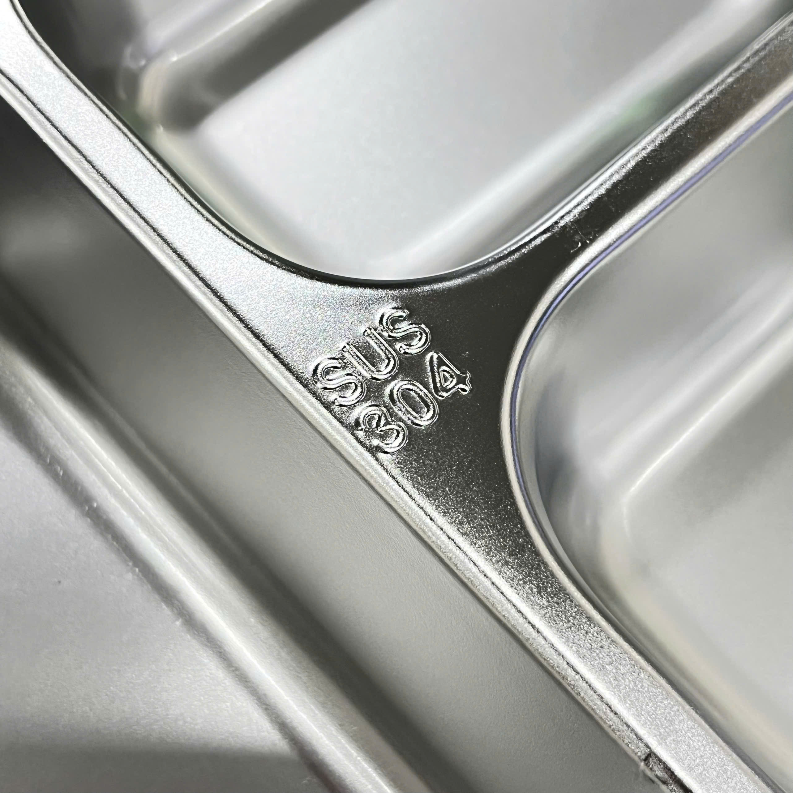 Khay Cơm Phần 3 Ngăn Sâu Inox 304 Cao Cấp - Hàng Việt Nam Sản Xuất