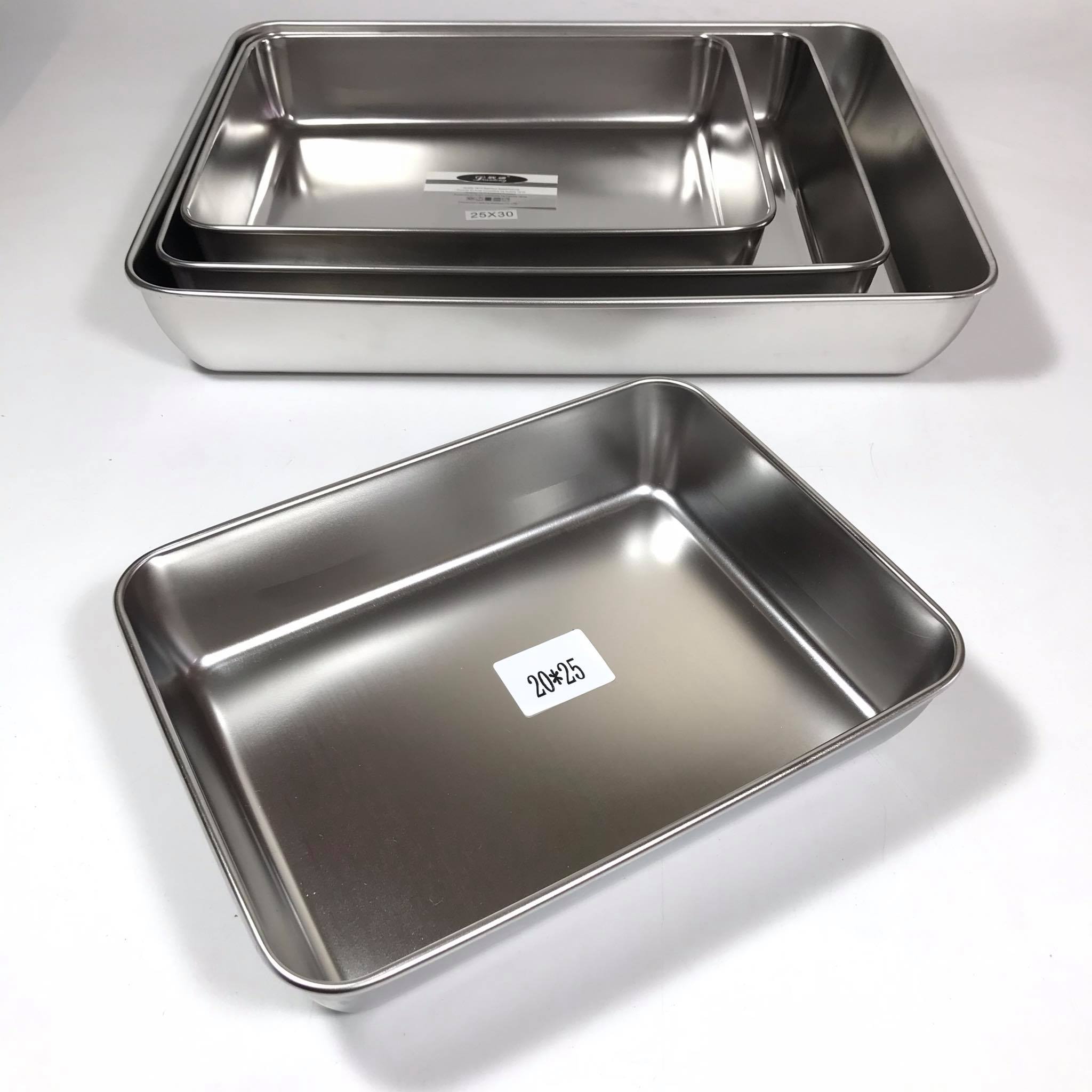 Khay Sâu Chữ Nhật Inox 304 Loại Dày - Hưng Thuận Phát