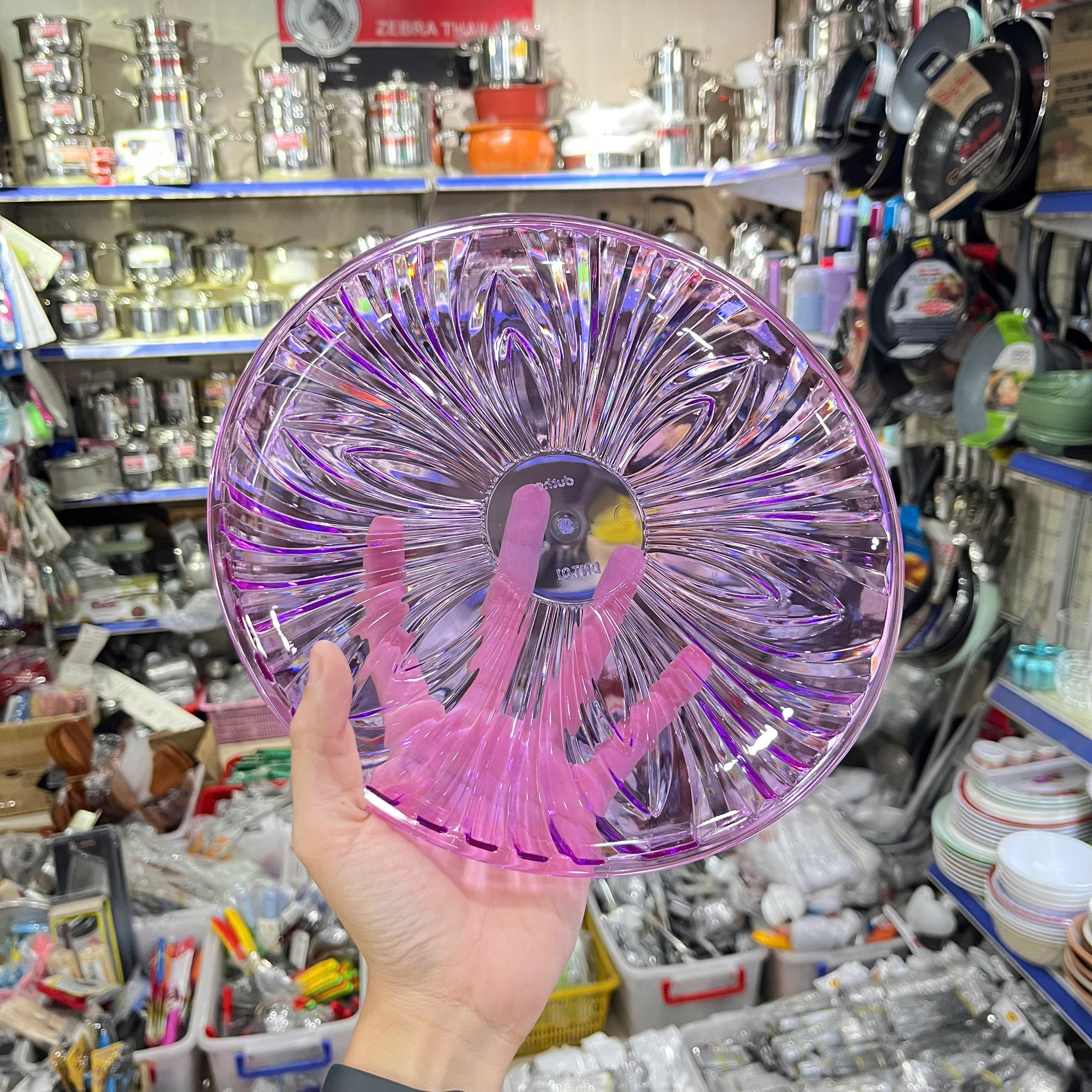 Dĩa Nhựa Pha Lê Nhiều Màu Cao Cấp Đức Thành DNT01 - Hàng Việt Nam Sản Xuất