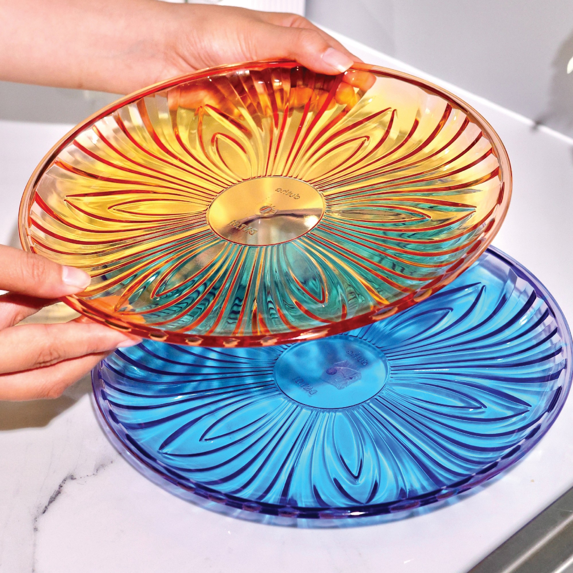 Dĩa Nhựa Pha Lê Nhiều Màu Cao Cấp Đức Thành DNT01 - Hàng Việt Nam Sản Xuất