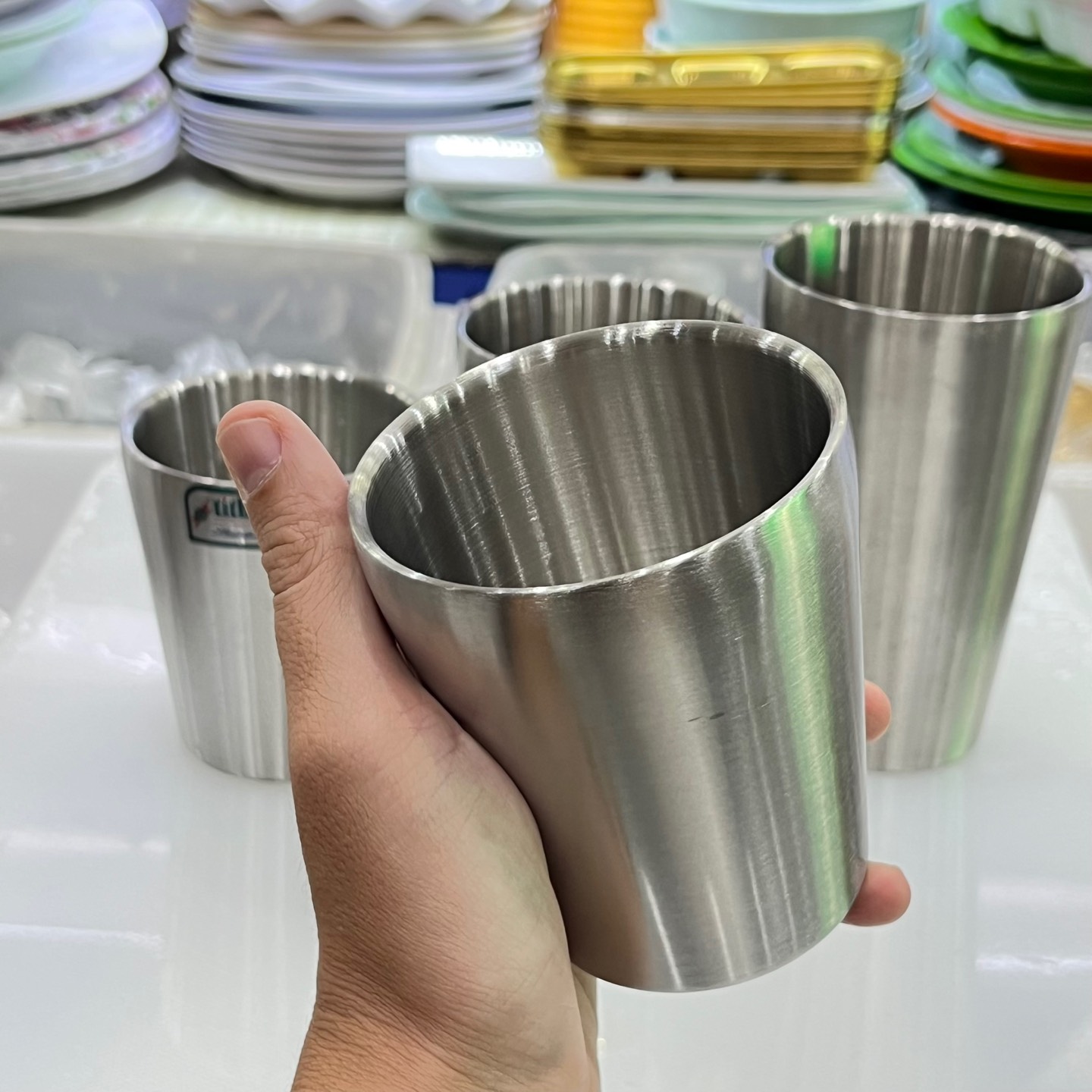 Ly Nước Inox 2 Lớp Cách Nhiệt Tithafac Nhiều Size Cao Cấp - Hàng Việt Nam Sản Xuất