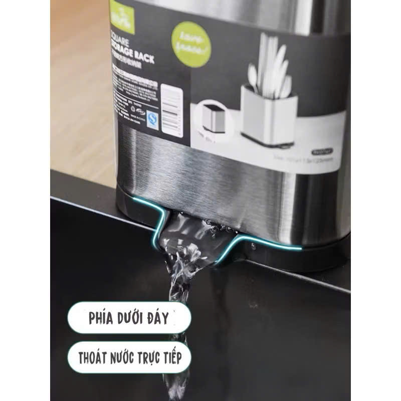 Ống Để Dao Kéo Đa Năng Inox Cao Cấp