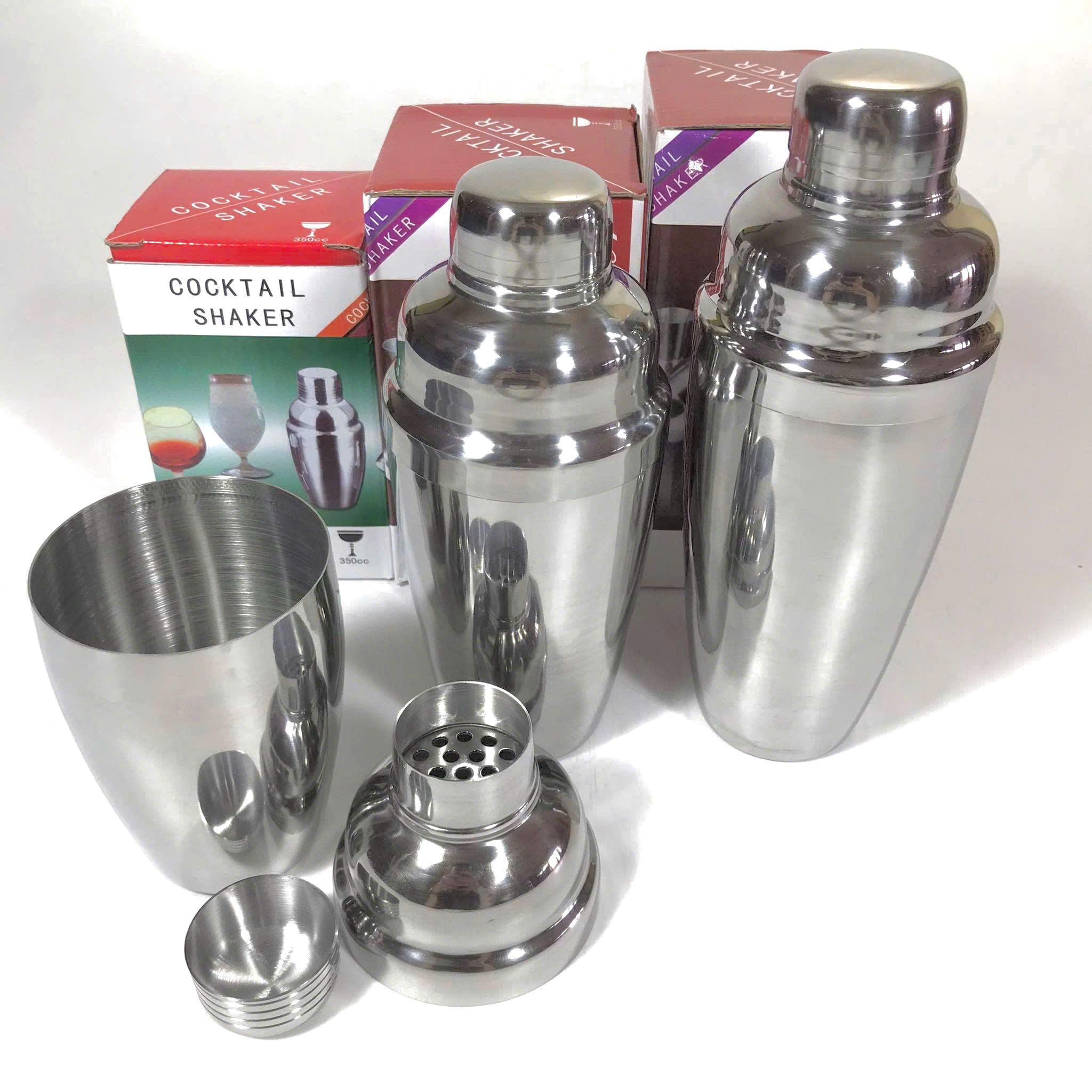 Bình Lắc Pha Chế Inox Nhiều Dung Tích