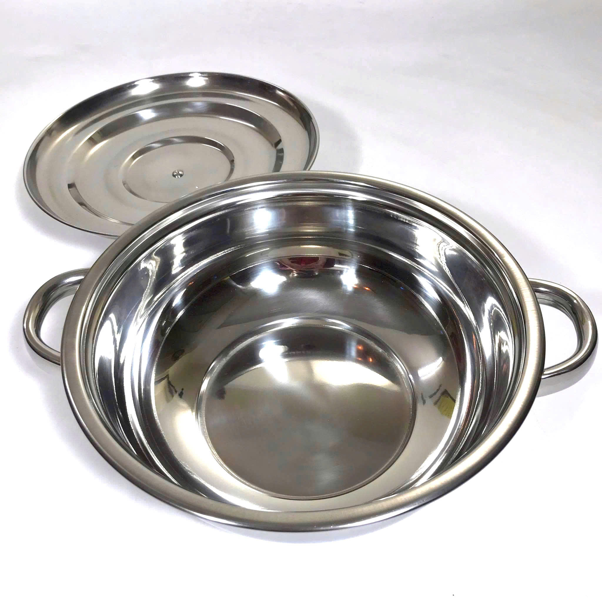 Nồi Lẩu Quai Tròn Inox Loại Dày - Hàng Việt Nam Sản Xuất