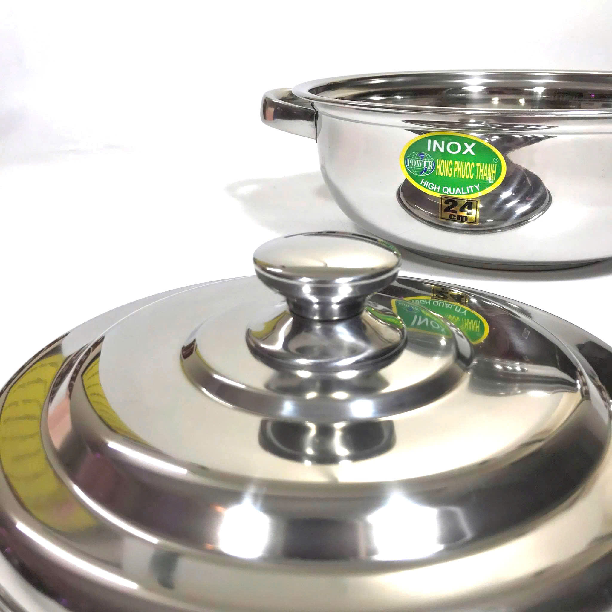 Nồi Lẩu Quai Tròn Inox Loại Dày - Hàng Việt Nam Sản Xuất