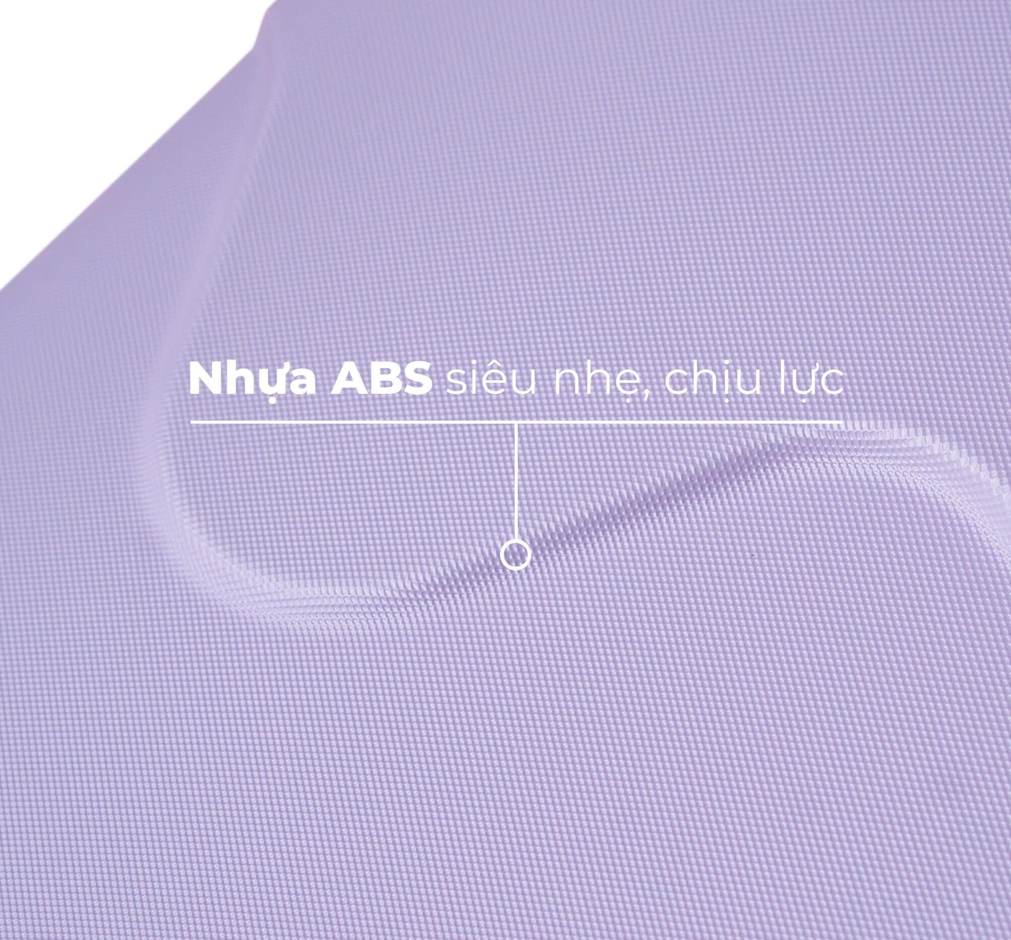 [Size 20] Vali kéo Hùng Phát 230 Nhựa Abs siêu nhẹ có khay để cốc, móc treo đồ tiện lợi