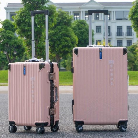 [Vali Hùng Phát] Vali Khung Nhôm 6007 Nhựa PC Cao Cấp - Khóa Sập - Khay Cốc & Móc Treo Tiện Lợi valik  hung