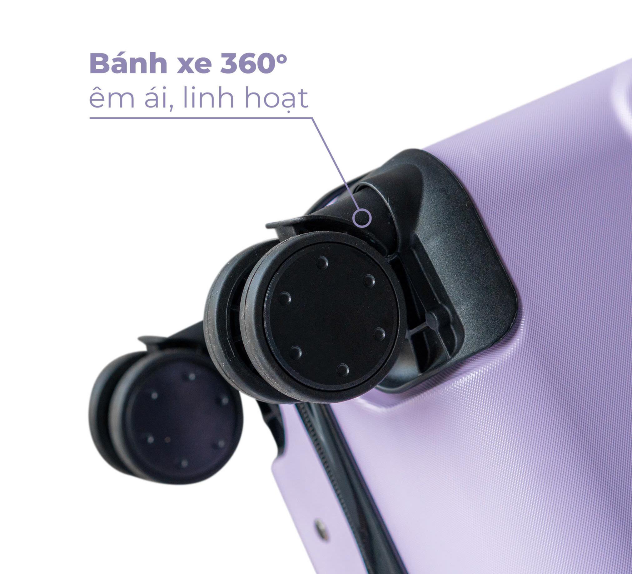 [Vali Hùng Phát] Vali kéo 230 nhựa Abs siêu nhẹ có khay để cốc, móc treo đồ tiện lợi bảo hành 5 năm