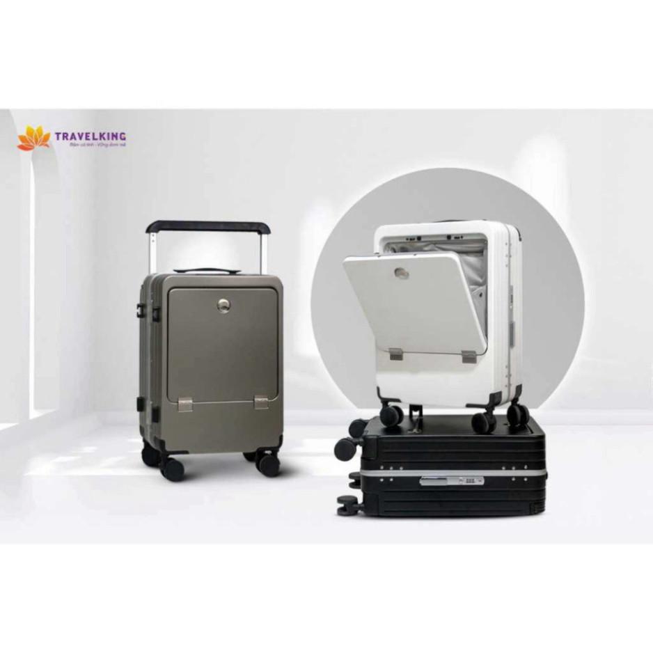 Vali Doanh Nhân TRAVELKING KN 8082 - Ngăn Laptop Chống Sốc, Cổng Sạc USB, Khóa TSA An Toàn, Bánh Xe 360° Linh Hoạt