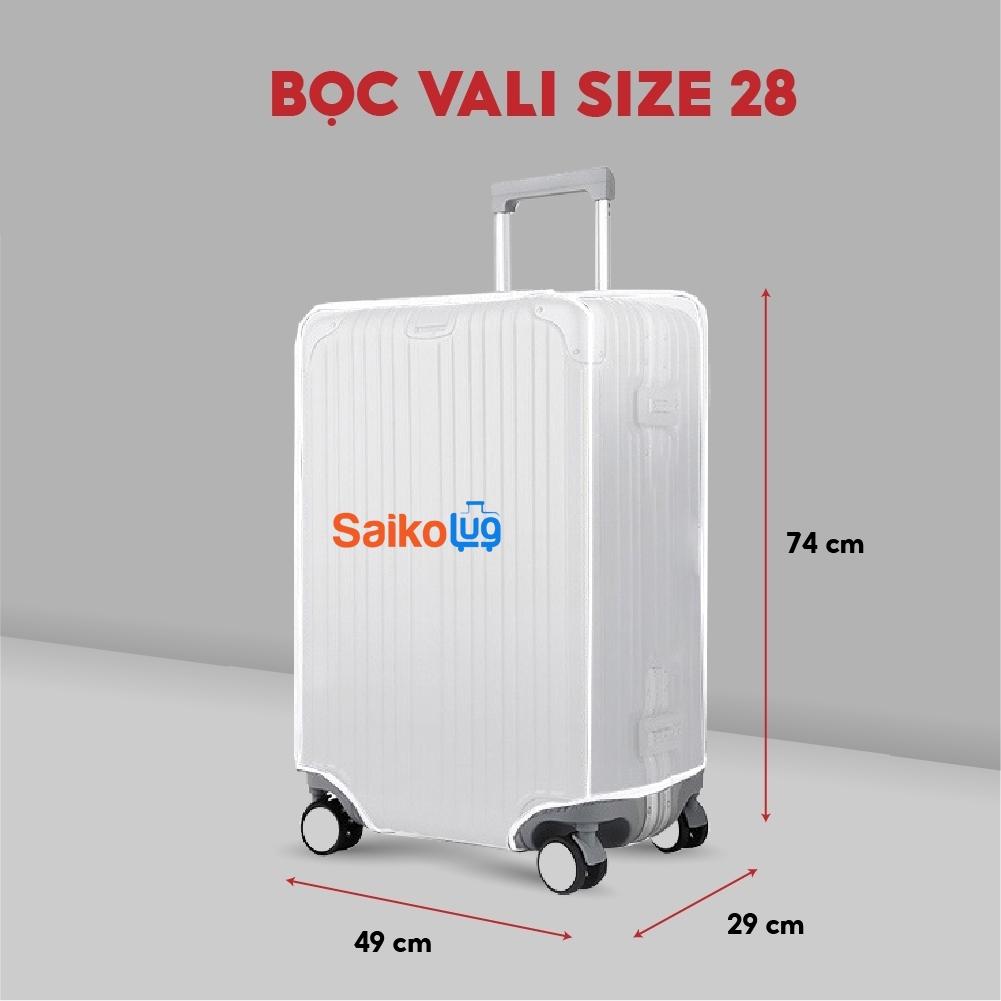 Vỏ Bọc Vali Trong Suốt, Túi Trùm Sakolug Bảo Vệ Vali Chống Bụi Bẩn, Trầy Xước Thời Trang Bảo Vệ Hành Lý Phụ Kiện