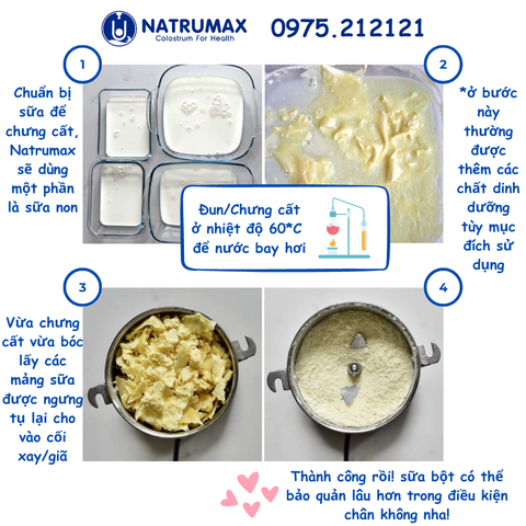 Cách làm sữa non dạng bột ngay tại nhà