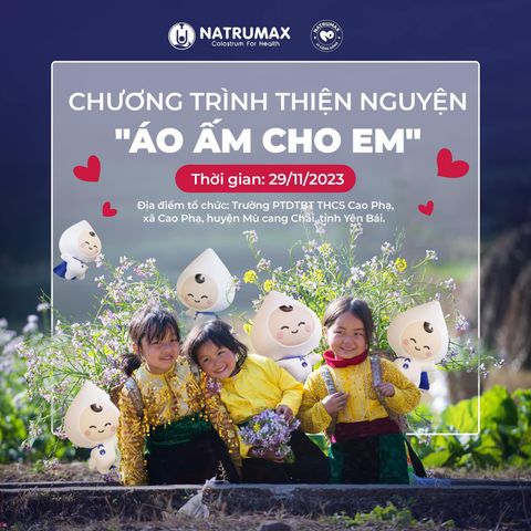 Natrumax và khách hàng đồng hành cùng chương trình “Áo ấm cho em”