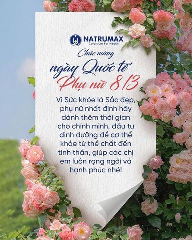 🎉 CHÚC MỪNG NGÀY QUỐC TẾ PHỤ NỮ 8/3