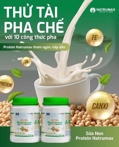 THỬ TÀI PHA CHẾ VỚI 10 CÔNG THỨC PHA PROTEIN NATRUMAX THƠM NGON, HẤP DẪN