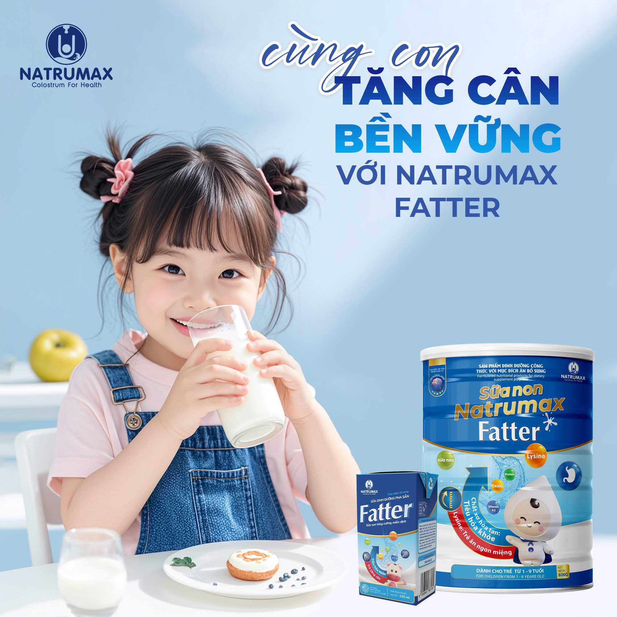 NATURMAX FATTER – DÒNG SỮA NON GIÚP TRẺ TĂNG CÂN KHỎE MẠNH, ĐANG “CHÁY HÀNG” TRÊN THỊ TRƯỜNG