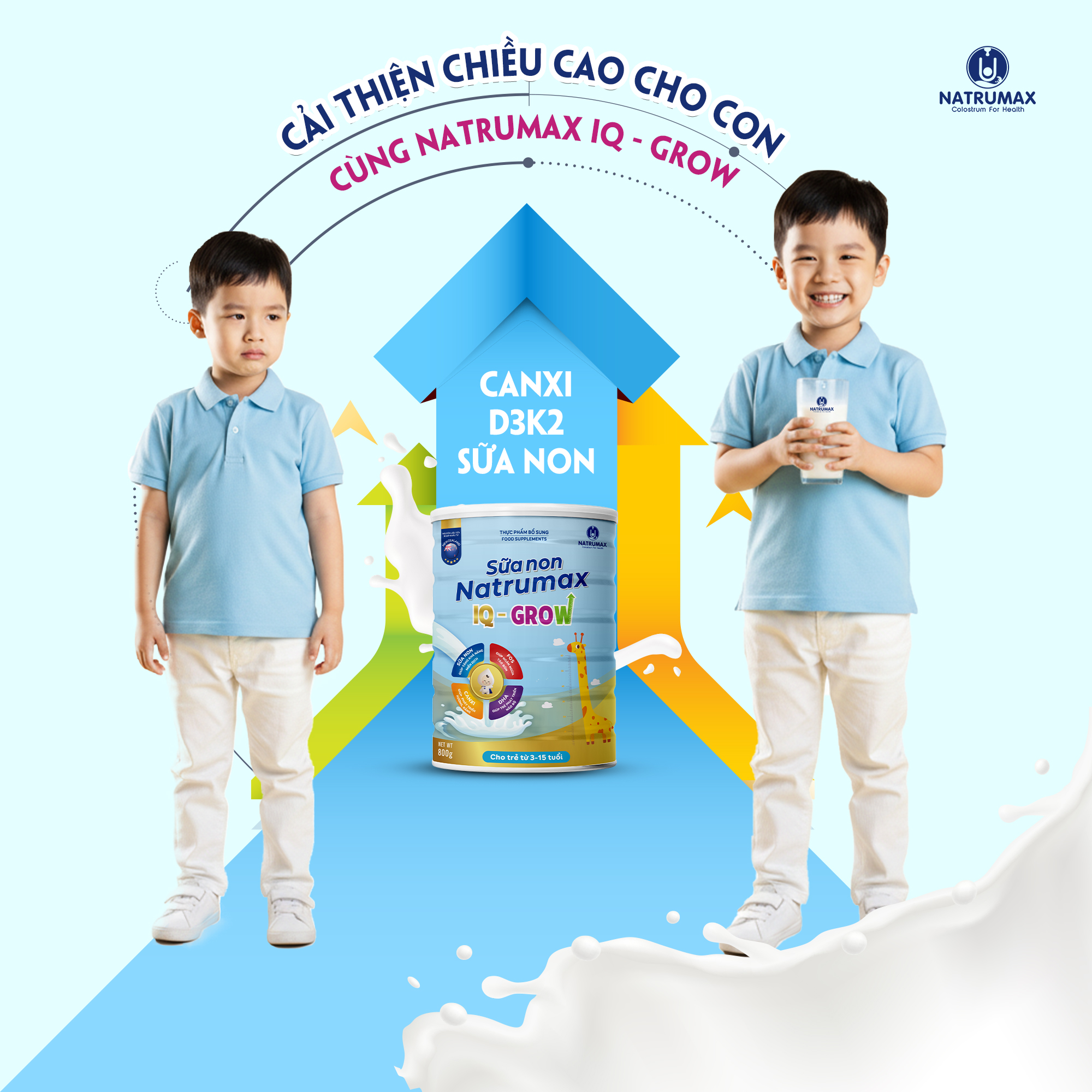 GIÚP TRẺ TĂNG CHIỀU CAO NGAY TỪ NHỮNG NĂM ĐẦU ĐỜI