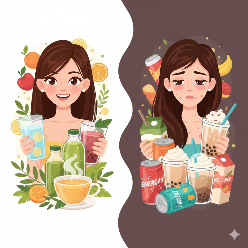 5 LOẠI ĐỒ UỐNG PHỤ NỮ NÊN HẠN CHẾ ĐỂ GIỮ LÀN DA KHỎE ĐẸP ĐÓN TẾT 2026