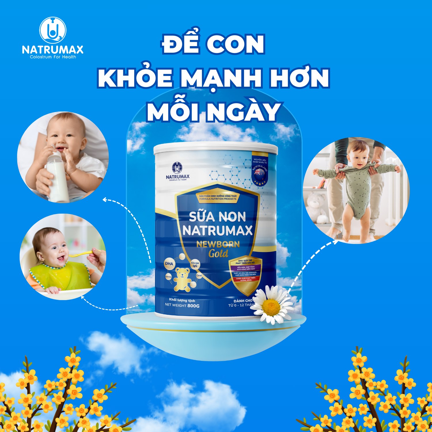 LỰA CHỌN DINH DƯỠNG ĐÚNG ĐẮN CHO TRẺ 0–12 THÁNG – NỀN TẢNG SỨC KHỎE LÂU DÀI