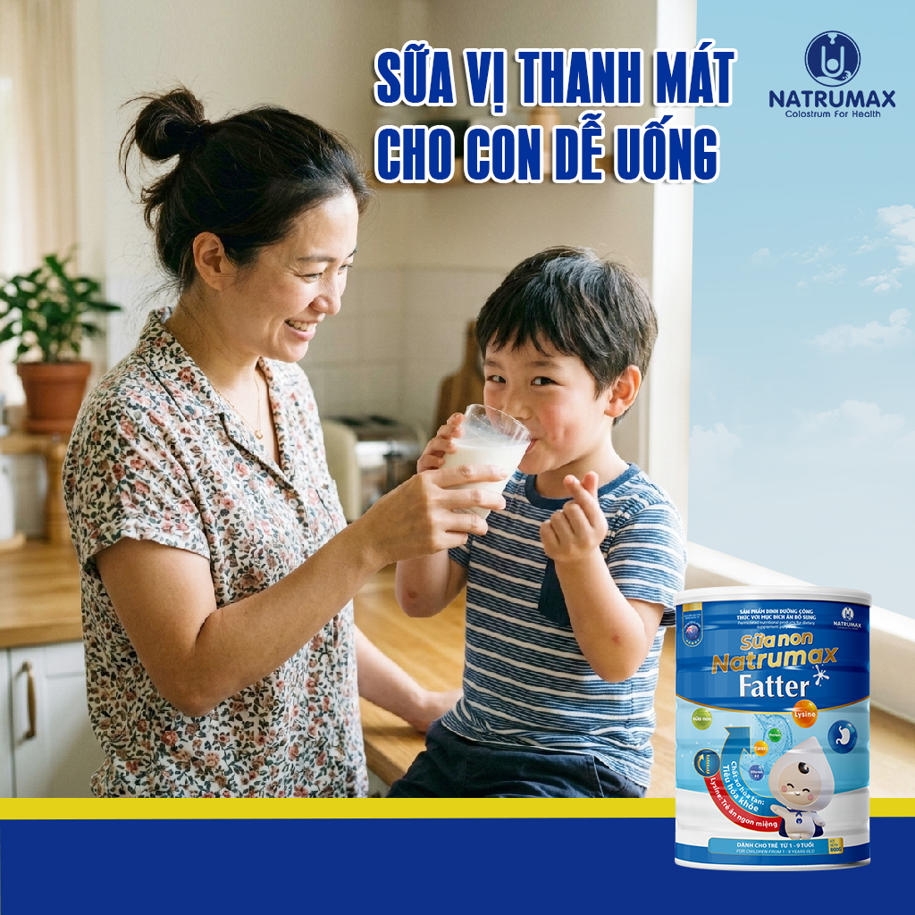 Lựa chọn dòng sữa vị thanh mát giúp trẻ dễ uống và tiêu hóa tốt