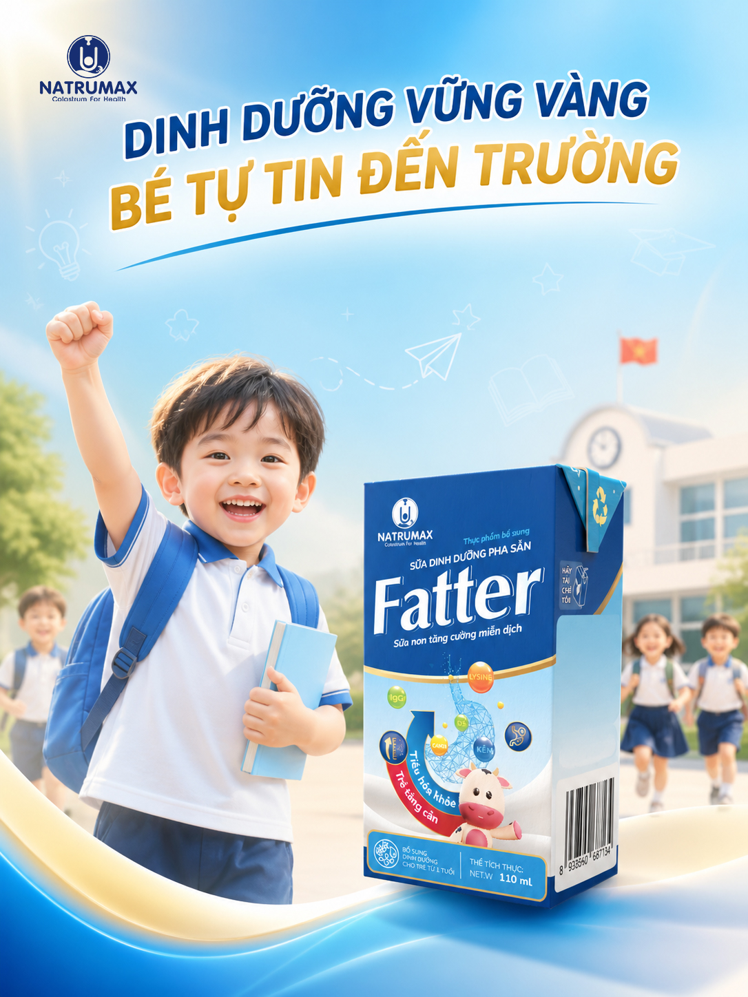 DINH DƯỠNG VỮNG VÀNG GIÚP TRẺ TỰ TIN ĐẾN TRƯỜNG