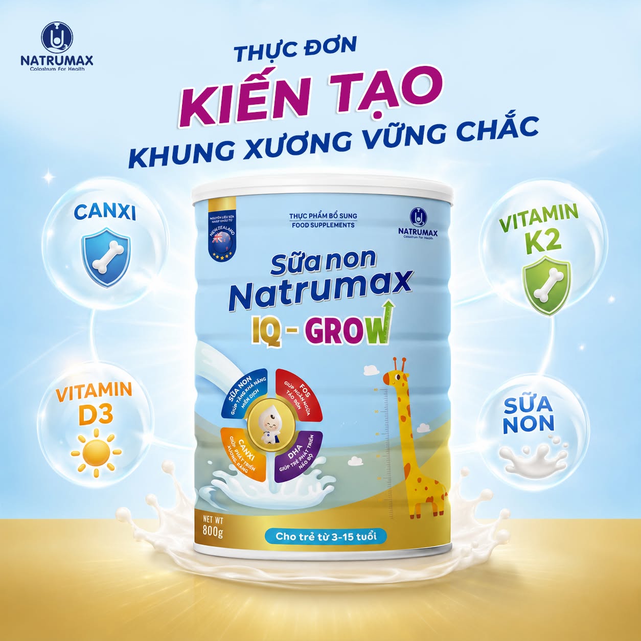 DINH DƯỠNG ĐÚNG CÁCH – NỀN TẢNG CHO HỆ XƯƠNG CHẮC KHỎE VÀ PHÁT TRIỂN CHIỀU CAO