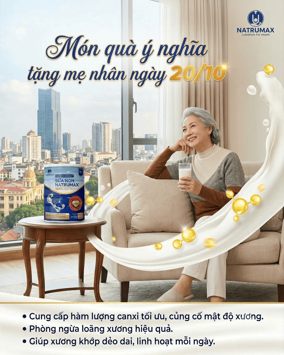 Natrumax Sure Gold – Món quà dinh dưỡng ý nghĩa dành tặng mẹ nhân ngày 20/10