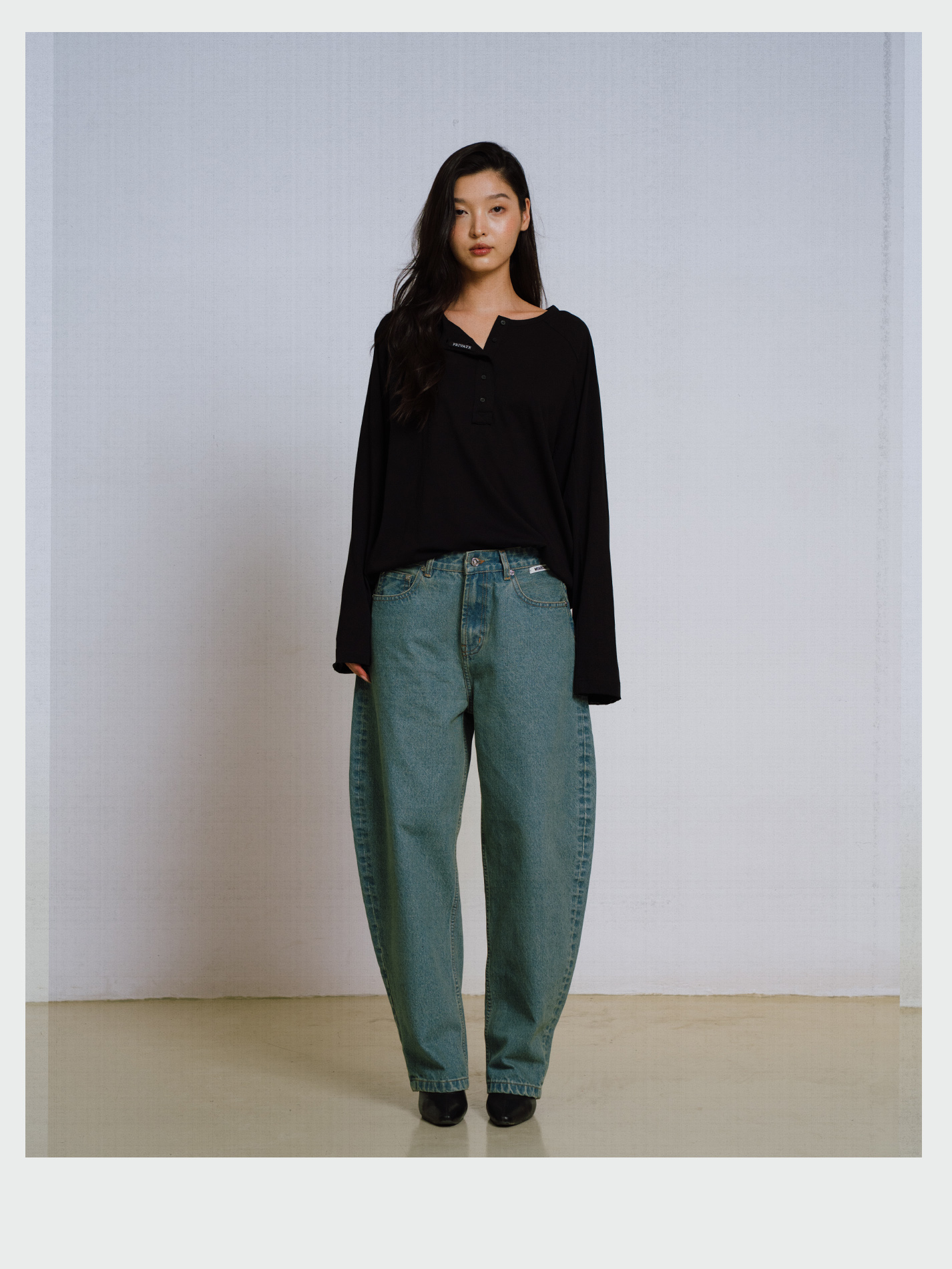 Black Henley Long Sleeve