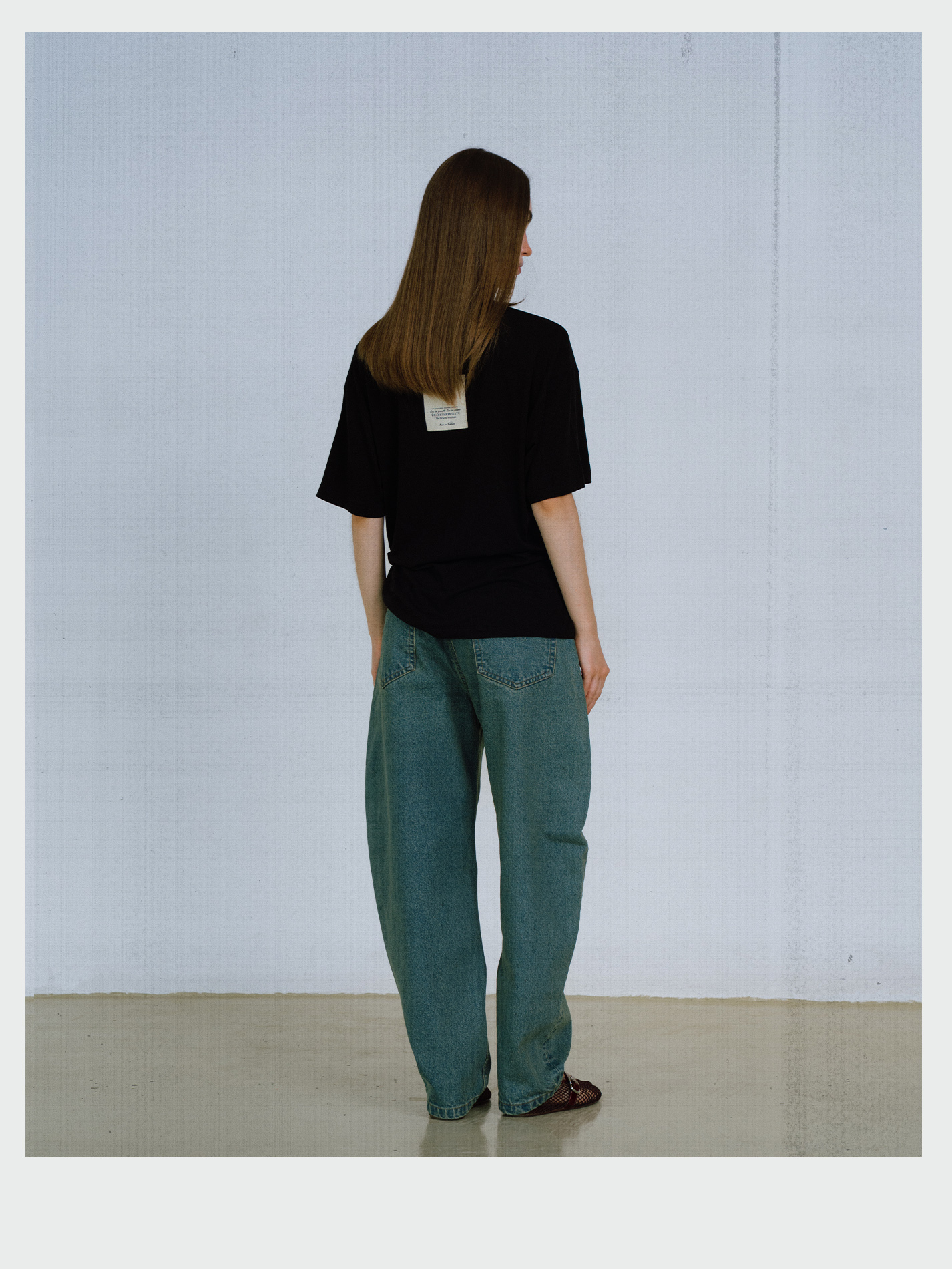 Black Tencel-Cashmere T-Shirt
