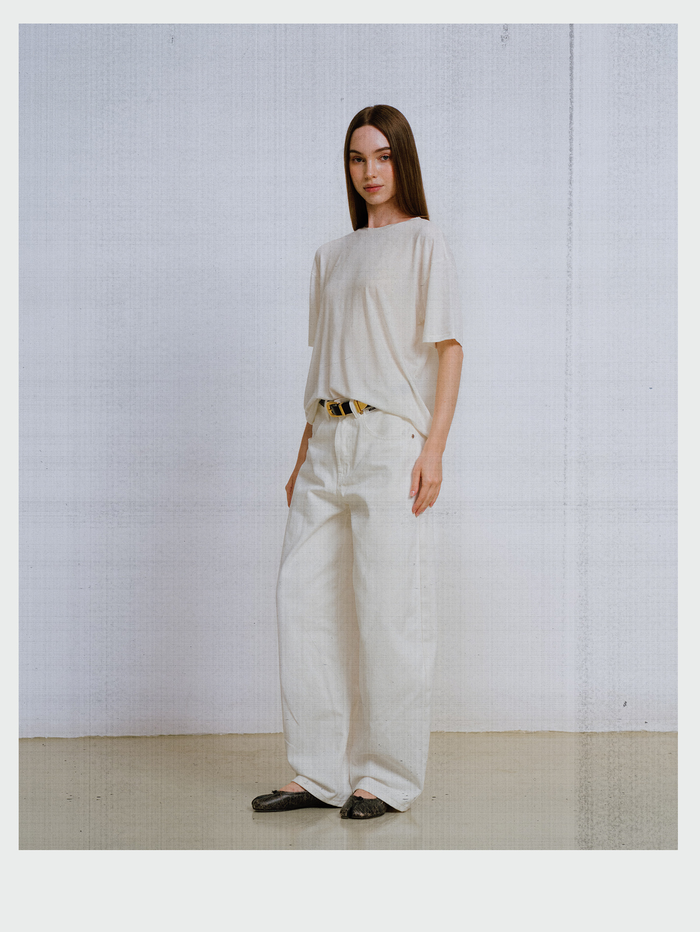Beige Tencel-Cashmere T-Shirt