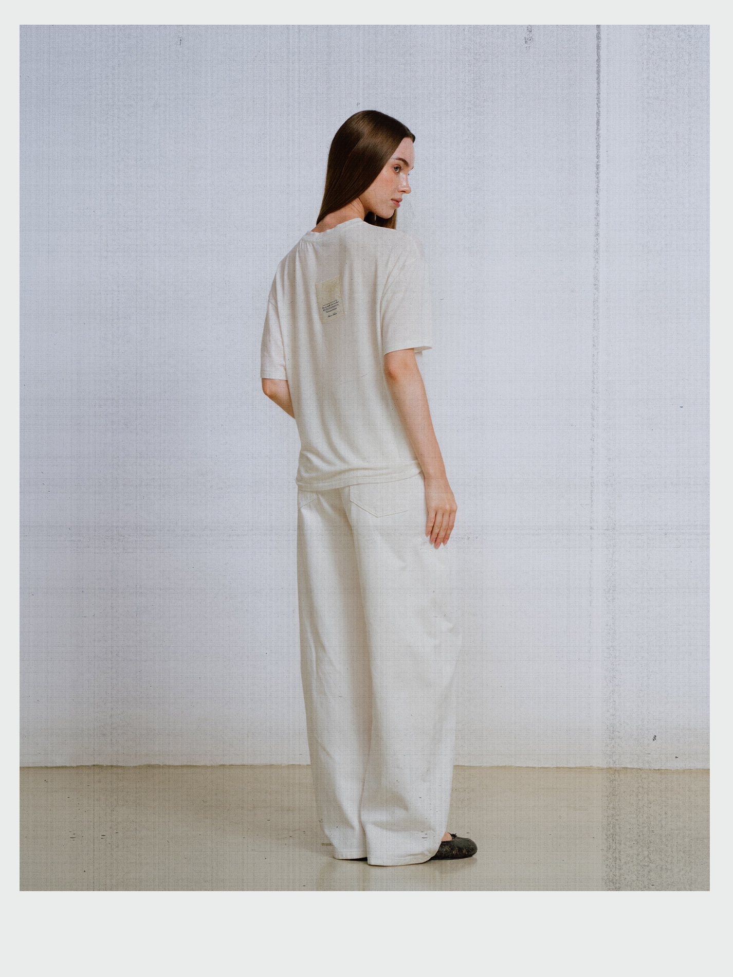 Beige Tencel-Cashmere T-Shirt