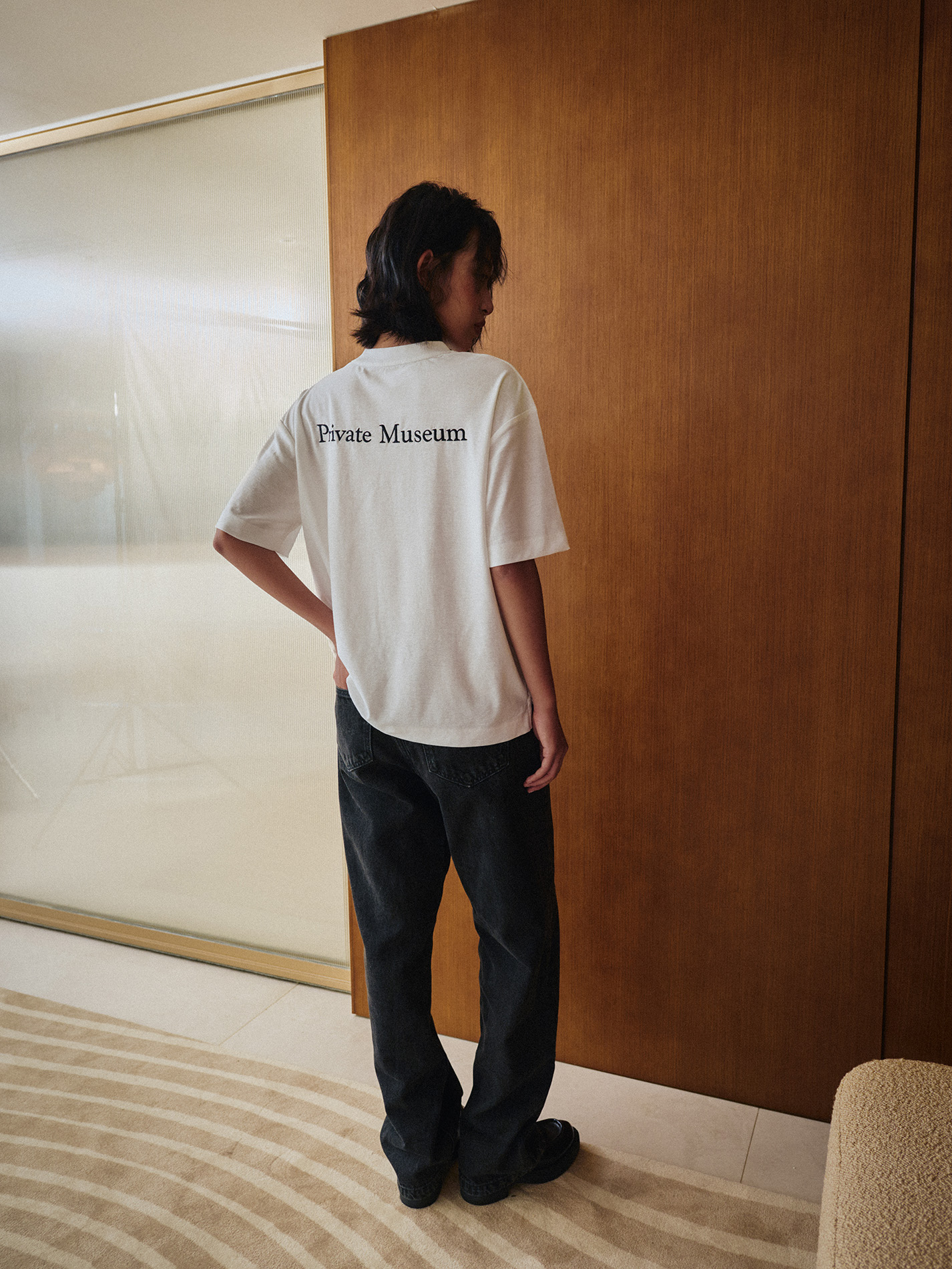 White Cotton Twill Slub Shirt
