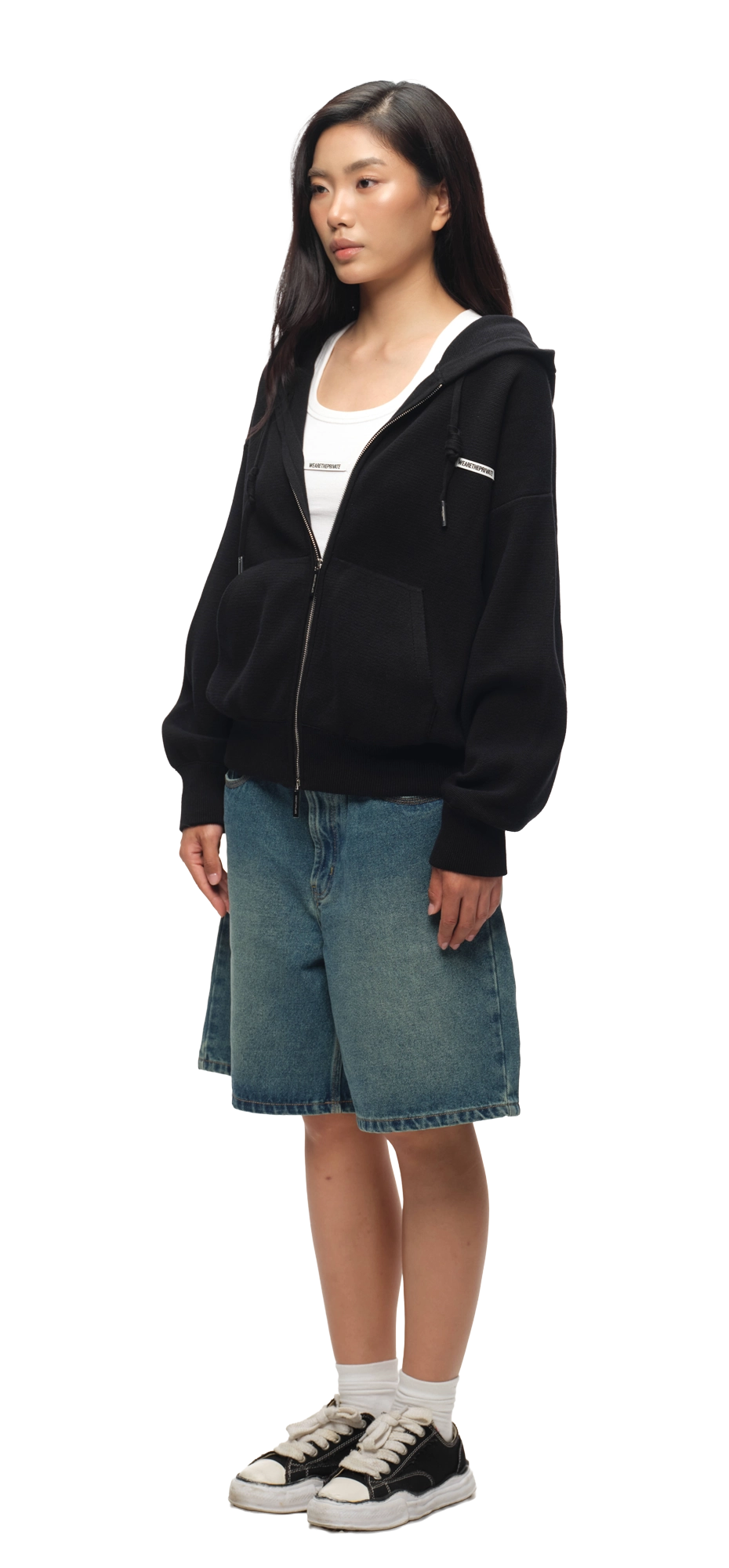 Black Wool Hoodie Private (150 stock)