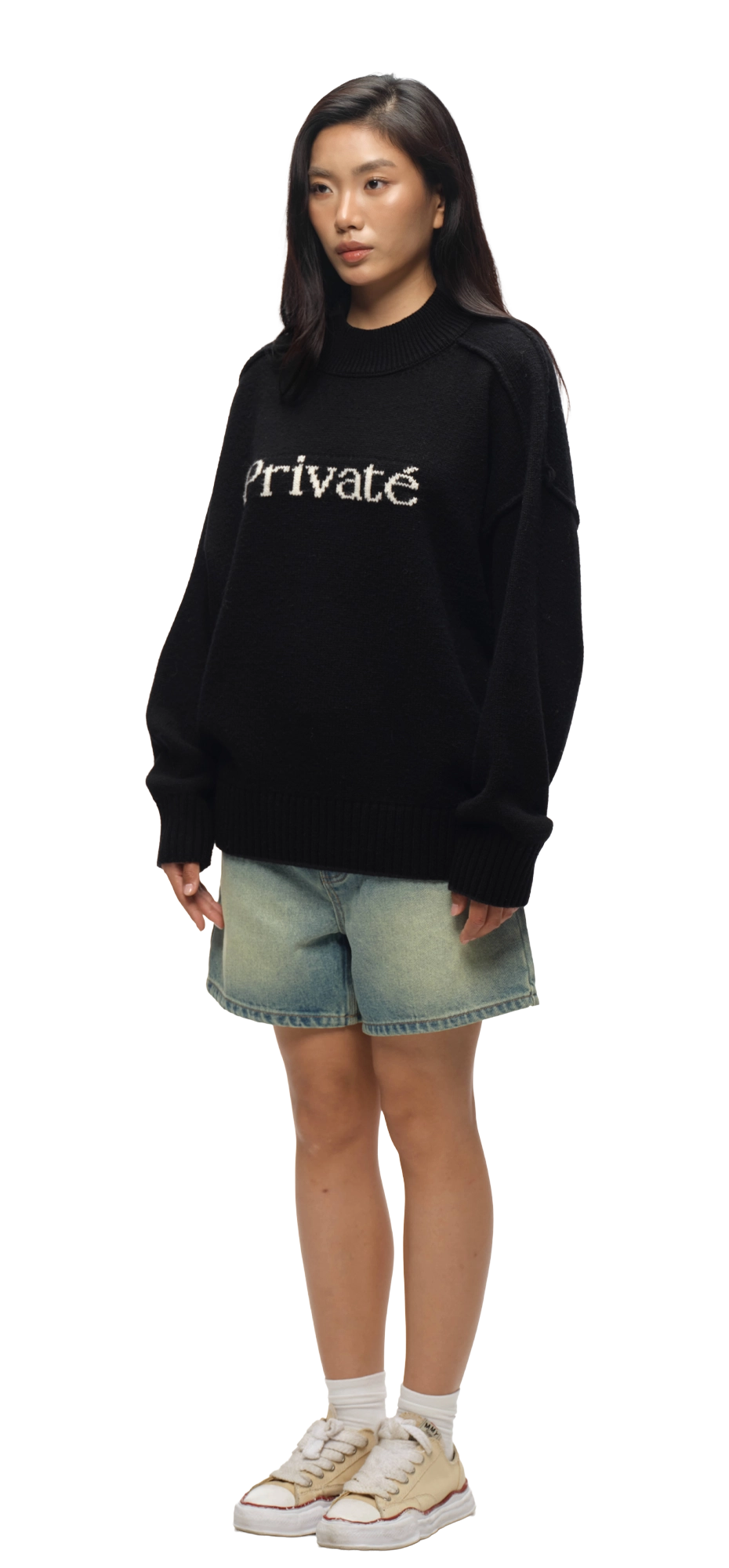 Black Merino Wool Sweater