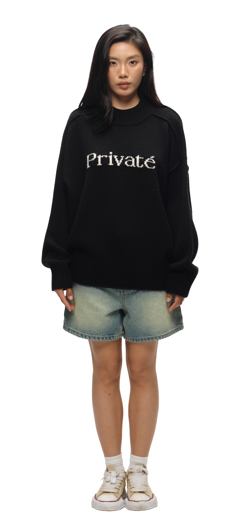 Black Merino Wool Sweater