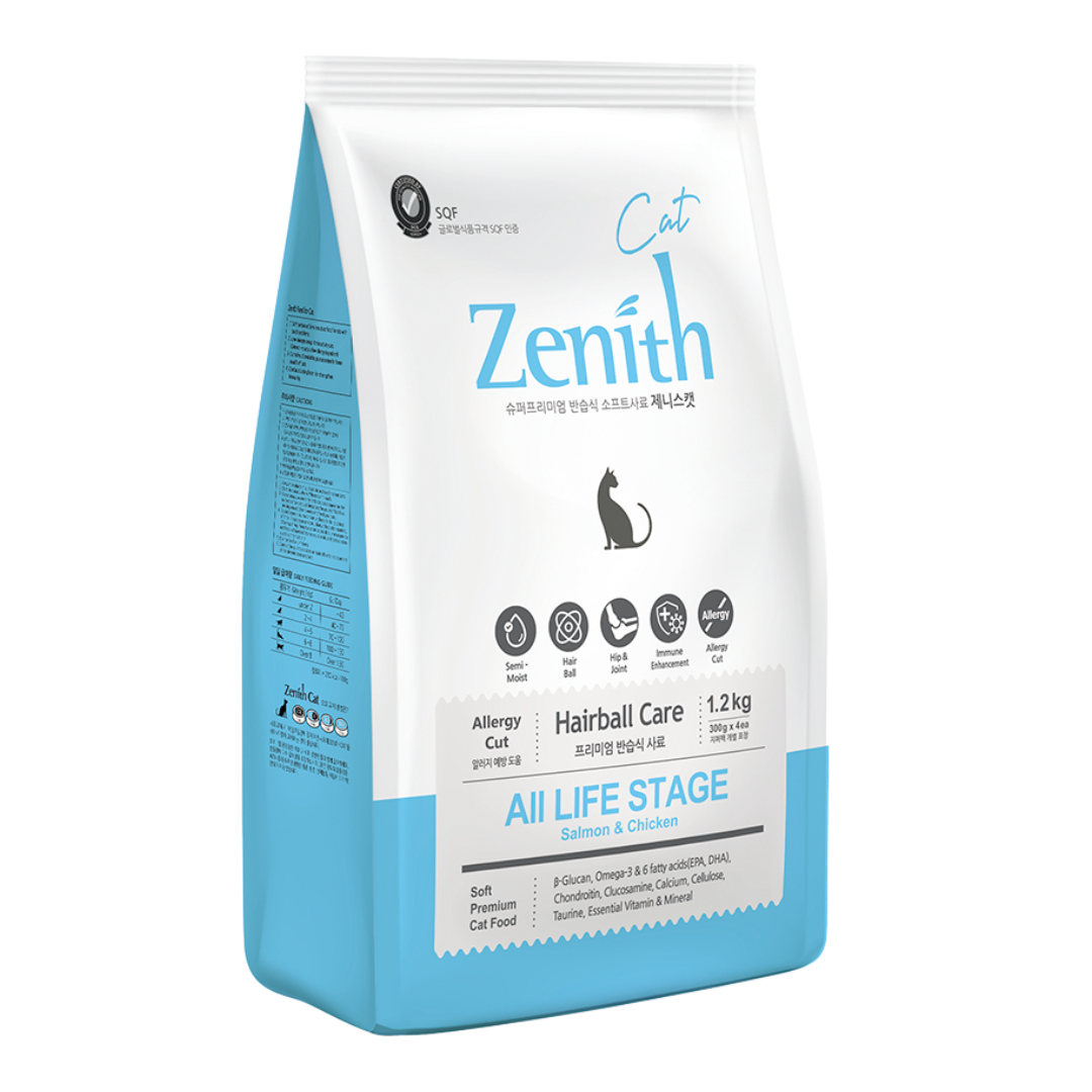 Hạt Mềm ZENITH - Hairball Care, Hạt Tiêu Búi Lông Cho Mèo [Túi 1.2kg]