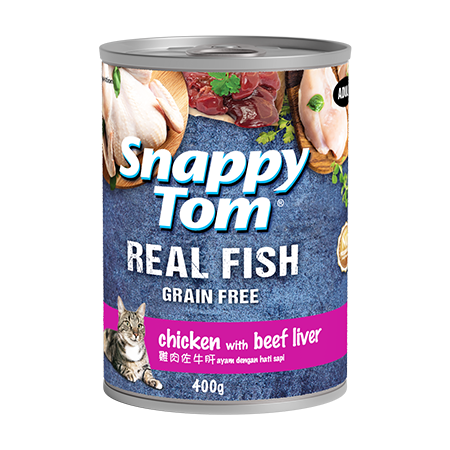 SNAPPY TOM REAL FISH & REAL MEAT 400G