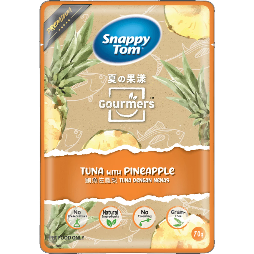 Pate SNAPPY TOM Vị Trái Cây Cho Mèo [Gói 70g]