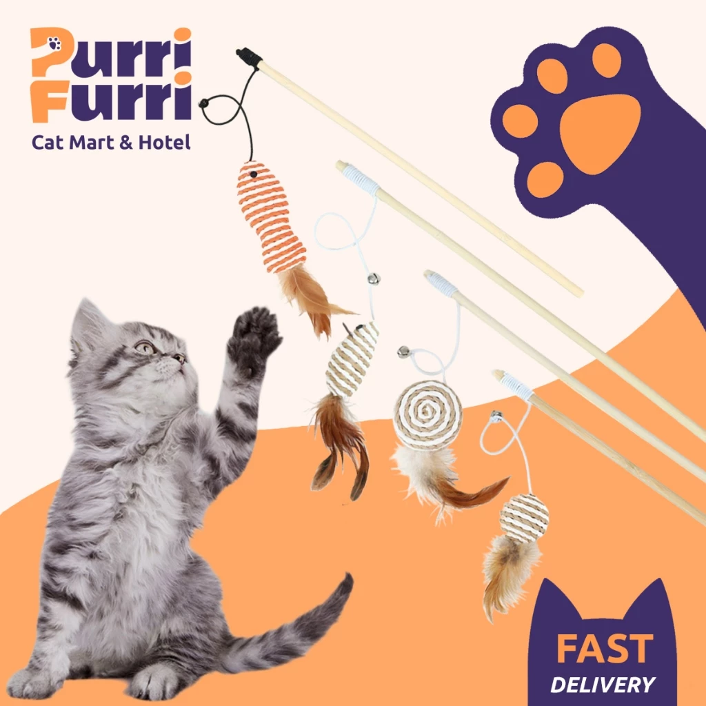 Cần Câu Lông Vũ Bằng Gỗ