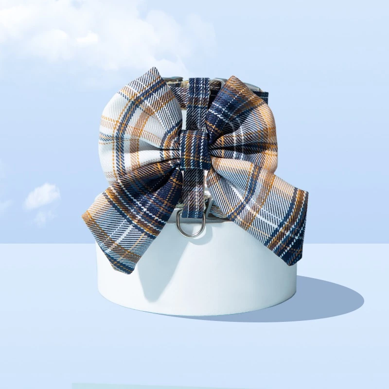 Dây Dắt Chó Mèo Nơ Caro