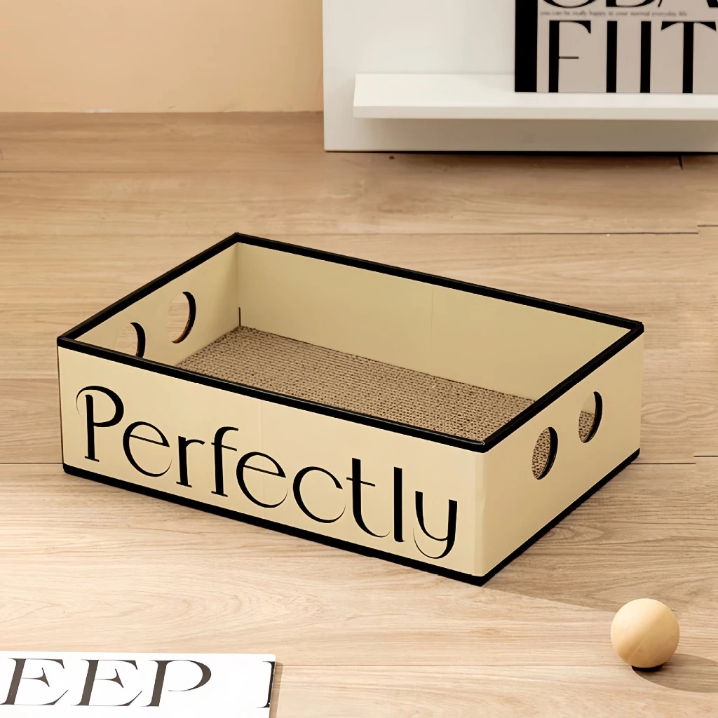 Hộp Cào Móng Cho Mèo, Ổ Cào Móng Carton, Bàn Cào Cao Cấp Hoạ Tiết Dễ Thương