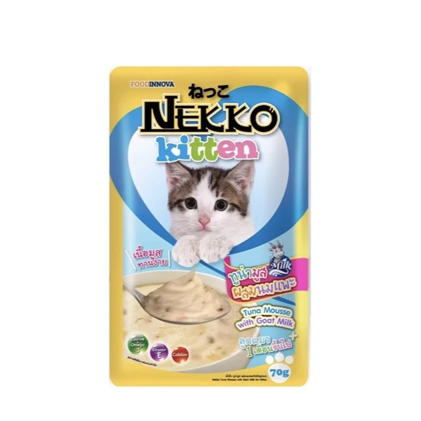 Pate Cho Mèo NEKKO Jelly/Gravy/Kitten Mousse, Creamy,... [Gói 70g]