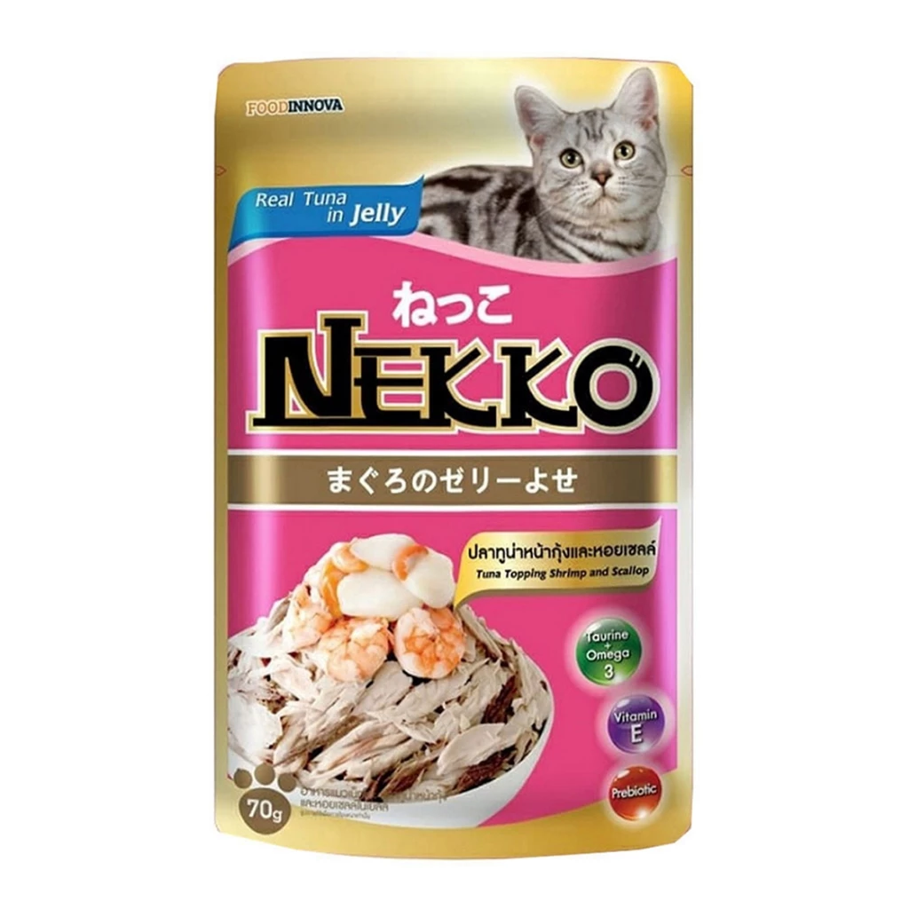 Pate Cho Mèo NEKKO Jelly/Gravy/Kitten Mousse, Creamy,... [Gói 70g]