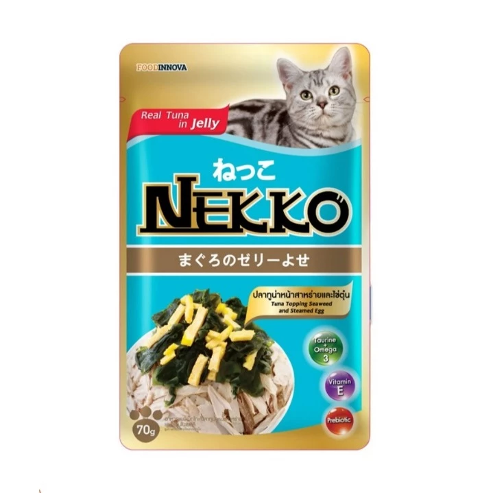 Pate Cho Mèo NEKKO Jelly/Gravy/Kitten Mousse, Creamy,... [Gói 70g]