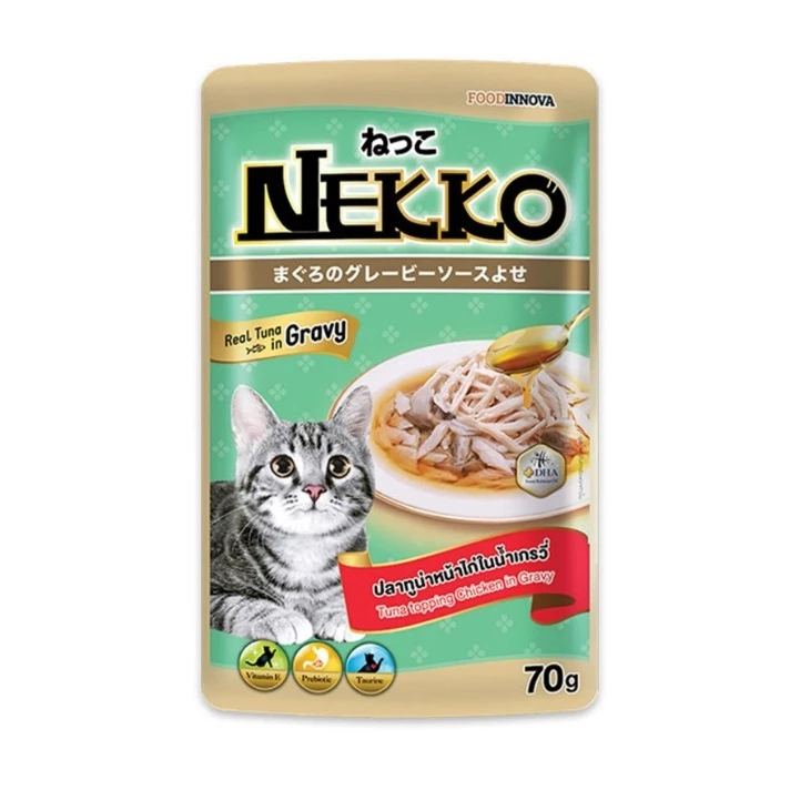 Pate Cho Mèo NEKKO Jelly/Gravy/Kitten Mousse, Creamy,... [Gói 70g]
