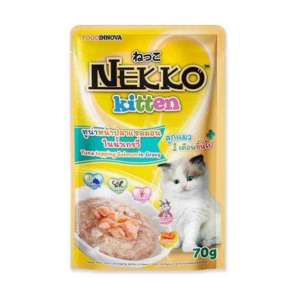 Pate Cho Mèo NEKKO Jelly/Gravy/Kitten Mousse, Creamy,... [Gói 70g]