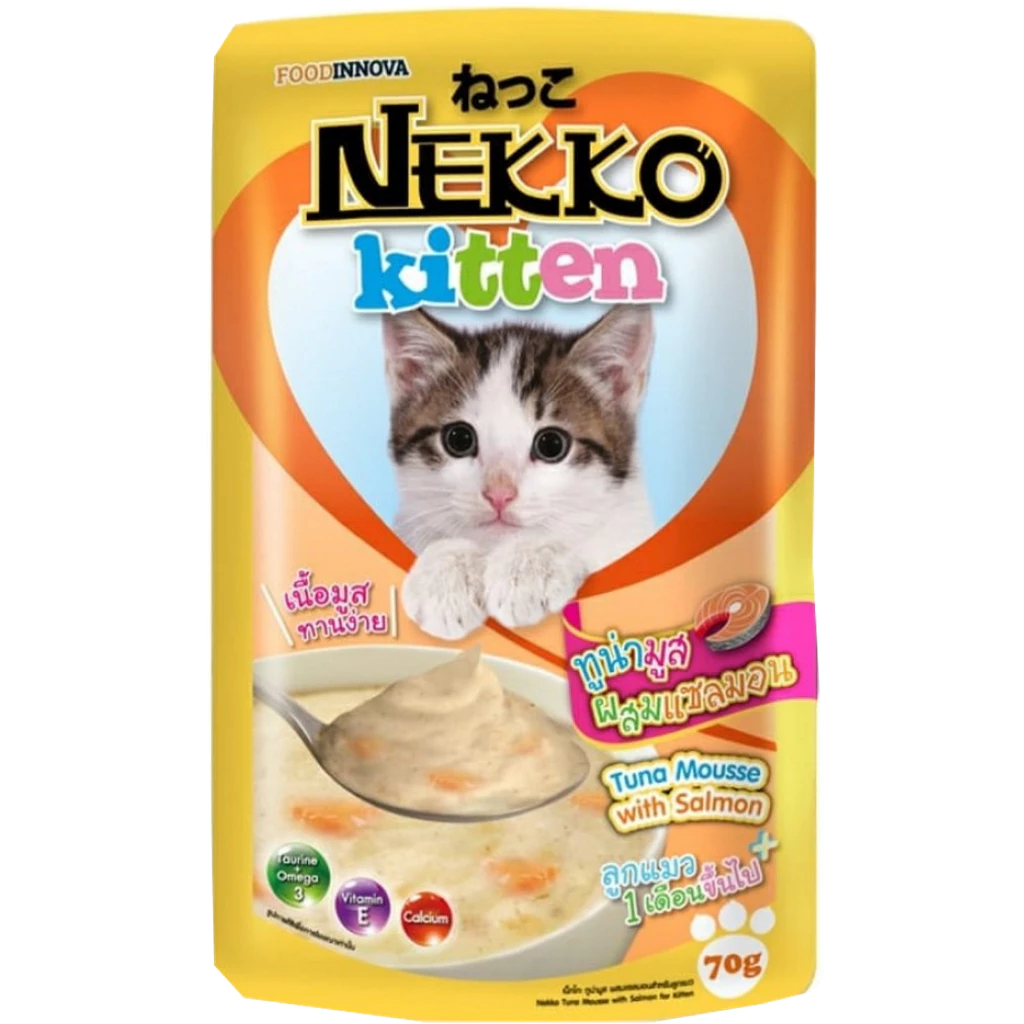 Pate Cho Mèo NEKKO Jelly/Gravy/Kitten Mousse, Creamy,... [Gói 70g]